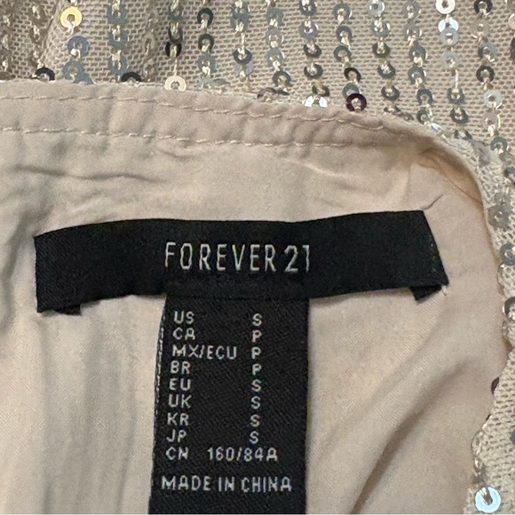 Forever 21 Shimmering Long Sleeve Dress size S - Picture 10 of 16